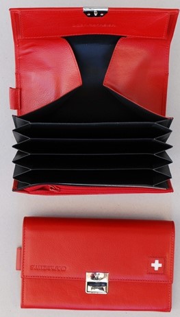 Service Portemonnaie mit Halfter rot & schwarz