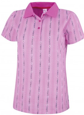 Edelweiss Polo Shirt Damen, pink, Kurzarm