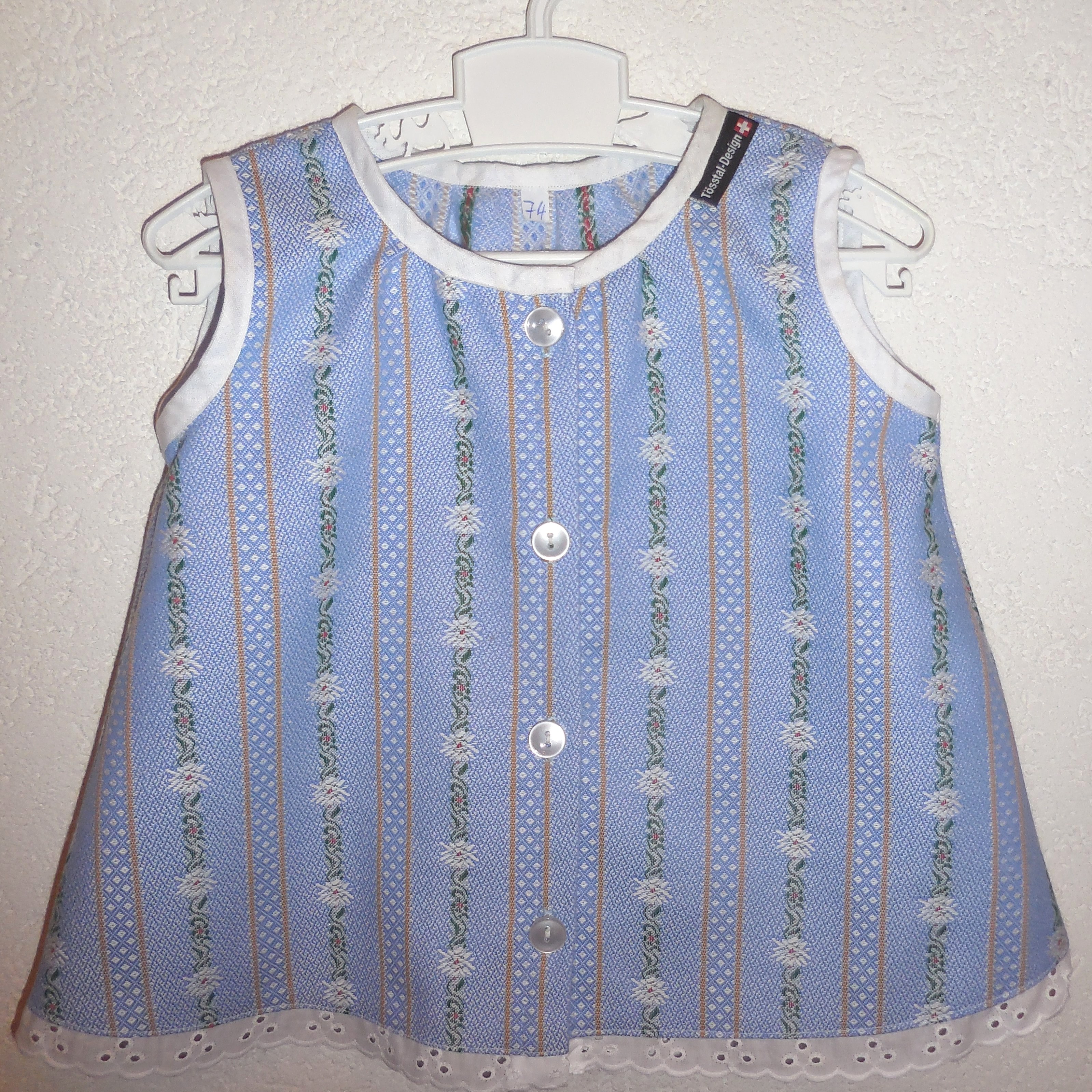 Edelweiss Tunika / Kleid hellblau für Kleinkind