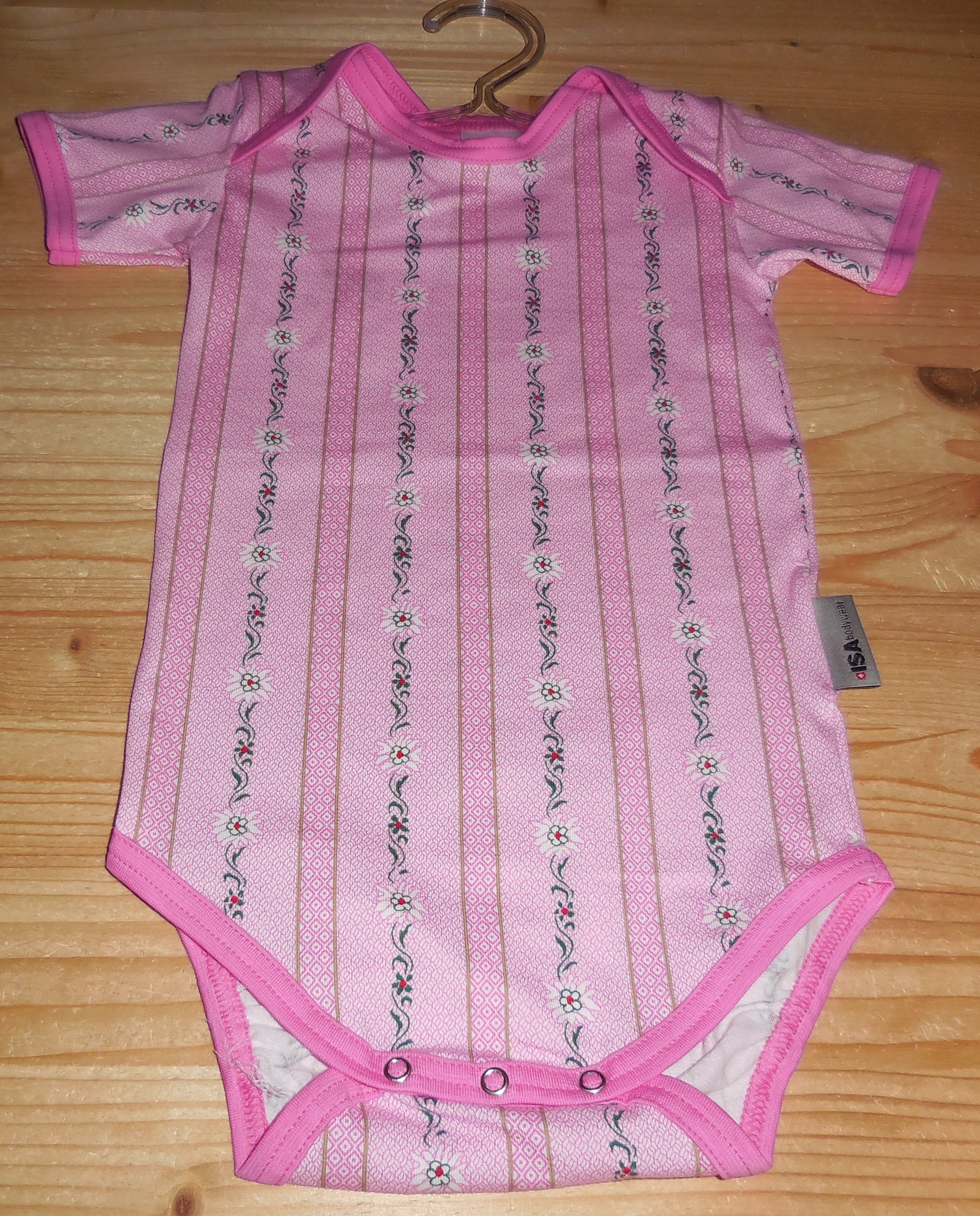 Baby Body Edelweiss pink, Kurzarm