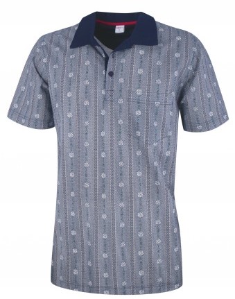 Polo Shirt  Edelweiss dunkelblau